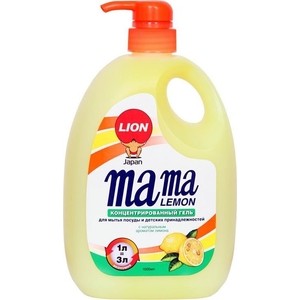 

Концентрированный гель для мытья посуды Mama Lemon Лимон (Natural Lemon Fragrance), 1 л, Лимон (Natural Lemon Fragrance), 1 л