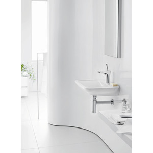 фото Смеситель для раковины hansgrohe puravida с донным клапаном push-open, хром (15075000)