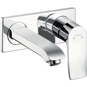 фото Смеситель для раковины hansgrohe metris для механизма 13622180, хром (31085000)