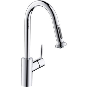 фото Смеситель для кухни hansgrohe talis s variarc с выдвижным изливом (14877000)