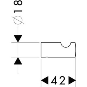 фото Крючок hansgrohe puravida (41501000)