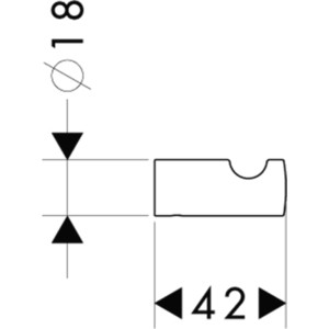 фото Крючок hansgrohe logis (40511000)