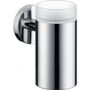 Стакан для ванной Hansgrohe Logis с держателем (40518000) запасной стакан для ванны grohe essentials для держателя 40369 40372001