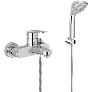 фото Смеситель для ванны grohe europlus 2 с душевым гарнитуром relexa trio (33547002)