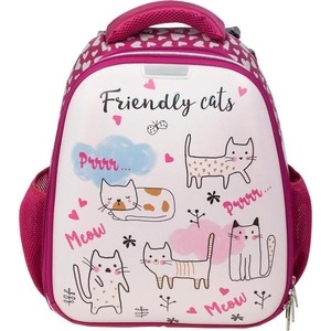 

Ранец №1 School Friendly cats, кож.зам 843410, Friendly cats, кож.зам 843410