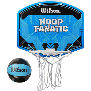 фото Набор для мини-баскетбола wilson hoop fanatic mini hoop kit, арт. wtba00436, щит с кольцом, мяч р.1