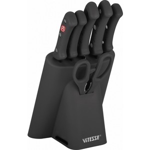 

Набор ножей 7 предметов Vitesse (VS-8129 Черный), (VS-8129 Черный)