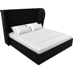 Кровать Мебелико Далия эко-кожа черный