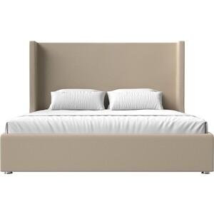 Кровать Мебелико Ларго эко-кожа бежевый кровать мебелико ларго микровельвет коричневый