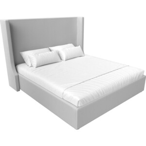 Кровать Мебелико Ларго эко-кожа белый