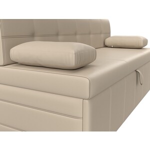 Кухонный диван Мебелико Лео эко-кожа бежевый