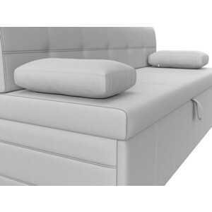 Кухонный диван Мебелико Лео эко-кожа белый