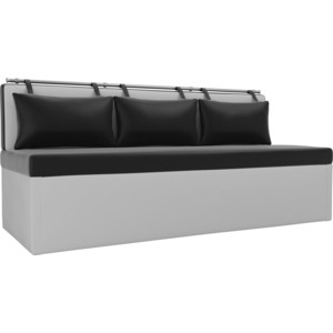 фото Кухонный диван мебелико метро эко-кожа черно-белый