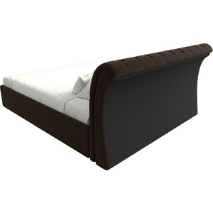 Кровать Мебелико Сицилия микровельвет коричневый