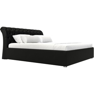 Кровать Мебелико Сицилия эко-кожа черный