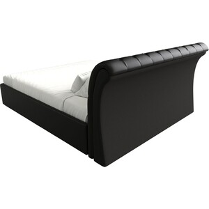 фото Кровать мебелико сицилия эко-кожа черный