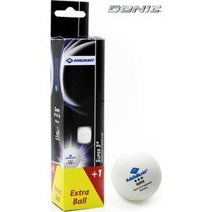 Мяч для настольного тенниса Donic-Schildkrot SUPER 3 (4 шт) купить недорого низкая цена  - купить со скидкой