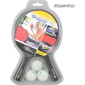 фото Набор для настольного тенниса donic playtec outdoor (2 ракетки, 3 мячика)