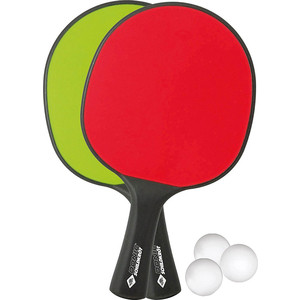 фото Набор для настольного тенниса donic playtec outdoor (2 ракетки, 3 мячика)