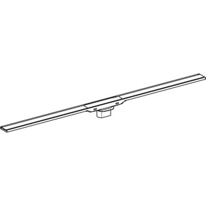 Душевая решетка Geberit CleanLine 60 для лотка, 30-90 см, рамка черная, нержавеющая сталь (154.456.00.1)