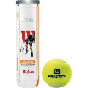 фото Мяч для большого тенниса wilson tour practice (wrt114500) 4 мяча