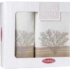 

Набор полотенец 2 штуки Hobby home collection 50x90/70x140 Marmaris кремовый (1501001499), 50x90/70x140 Marmaris кремовый (1501001499)