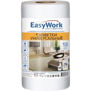 

Тряпка EASYWORK 100шт в рулоне, 100шт в рулоне