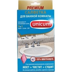Салфетка UNICUM Premium микрофибра для ванной комнаты