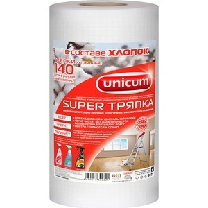 

Супер тряпка UNICUM 140шт в рулоне 25х30, 140шт в рулоне 25х30