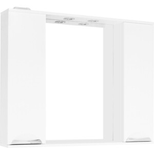 Зеркало-шкаф Style line Жасмин 100 с подсветкой, белый (ЛС-00000586) зеркало шкаф style line ирис 65 с подсветкой белый 4650134470710