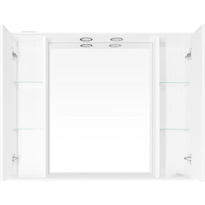 фото Зеркало-шкаф style line олеандр-2 люкс 100 с подсветкой, белый (4650134470789)