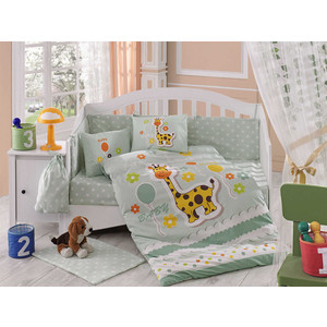 

Комплект детского постельного белья Hobby home collection поплин PUFFY, минт, 100% Хлопок, поплин PUFFY, минт, 100% Хлопок