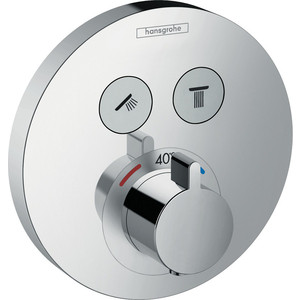 Термостат для ванны Hansgrohe ShowerSelect S для механизма 01800180, хром (15743000) термостат для ванны hansgrohe ecostat select 13141000