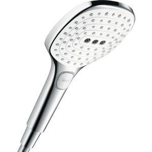 

Ручной душ Hansgrohe Raindance Select E EcoSmart 120 3 режима, белый/хром (26521400), Raindance Select E EcoSmart 120 3 режима, белый/хром (26521400)