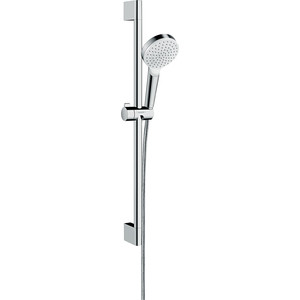 фото Душевой гарнитур hansgrohe crometta ecosmart 1jet 65 см, белый/хром (26535400)