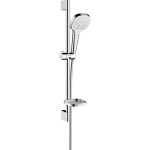 фото Душевой гарнитур hansgrohe croma select e vario 65 см, с мыльницей, белый/хром (26586400)