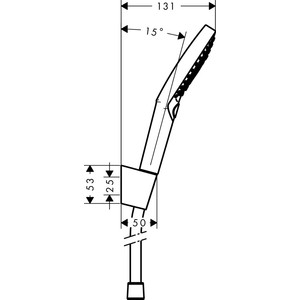 фото Душевой набор hansgrohe raindance select s 120, 160 см (26721000)