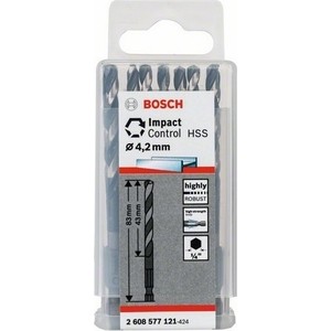 

Сверло по металлу Bosch 10шт Impact Control с шестигранным хвостовиком 4,2 мм (2.608.577.121), 10шт Impact Control с шестигранным хвостовиком 4,2 мм (2.608.577.121)