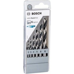 Набор сверл по металлу Bosch HSS PointTeQ 6шт D2-8 (2.608.577.346)