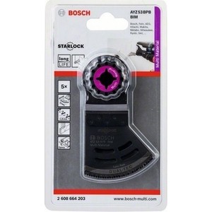 

Полотно пильное Bosch 5шт Starlock BIM Dual-Tec 53x40 мм AYZ 53 BPB (2.608.664.203), 5шт Starlock BIM Dual-Tec 53x40 мм AYZ 53 BPB (2.608.664.203)