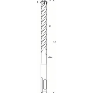 

Бур SDS-Plus Bosch 18х250х300мм 5X (2.608.836.632), 18х250х300мм 5X (2.608.836.632)