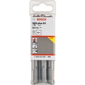 Бур SDS-Plus Bosch 10шт 6x50x110 мм 5X (2.608.833.891) 10шт 6x50x110 мм 5X (2.608.833.891) - фото 2