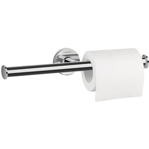 Держатель туалетной бумаги Hansgrohe Logis двойной, хром держатель туалетной бумаги hansgrohe addstoris двойной белый матовый 41748700