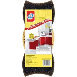 

Губка Мой Дом для посуды Фигурная, 3шт, для посуды Фигурная, 3шт
