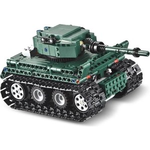 фото Конструктор double e cada technics танк tiger 1, 313 деталей, пульт управления - c51018w