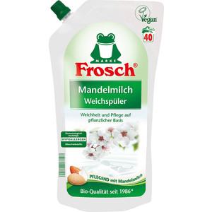 Концентрированный ополаскиватель Frosch для белья Миндальное молочко, 1 л