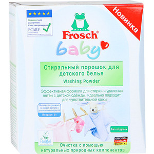 

Стиральный порошок Frosch для детского белья, 1.08 кг, для детского белья, 1.08 кг