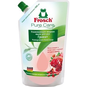 

Жидкое мыло для рук Frosch Ухаживающее Гранат (запасная упаковка), 500 мл, Ухаживающее Гранат (запасная упаковка), 500 мл