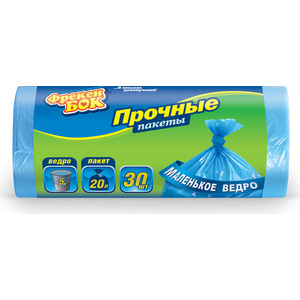 

Пакеты для мусора ФРЕКЕН БОК HD 30шт, 20л, размер 45*50, синий 8 мкм, HD 30шт, 20л, размер 45*50, синий 8 мкм