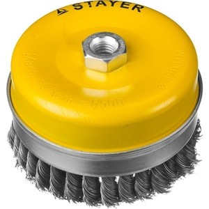 

Корщетка-чашка Stayer Professional жгутированная 0,5 мм 120 мм хМ14 (35137-120), Professional жгутированная 0,5 мм 120 мм хМ14 (35137-120)